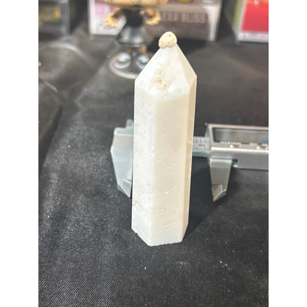 Scolecite Crystal Tower Point Polished Hexagonal Obelisk 3.6 Inch #38